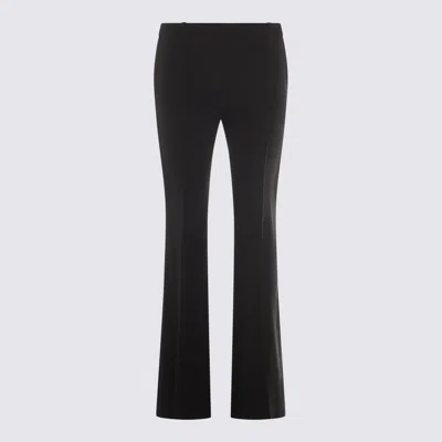 Alexander Mcqueen Casual Flared Leg Trousers With Belt Loops In Black