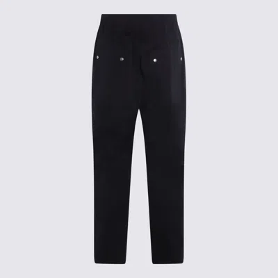 Rick Owens Straight Leg Trousers Eyelet Accents