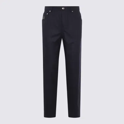 Brunello Cucinelli Navy Cotton Pants