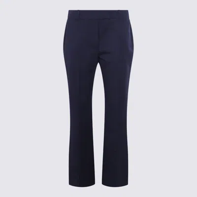 Alexander Mcqueen Trousers Back Side Pockets In Blue