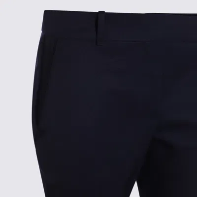 Alexander Mcqueen Trousers Back Side Pockets In Blue