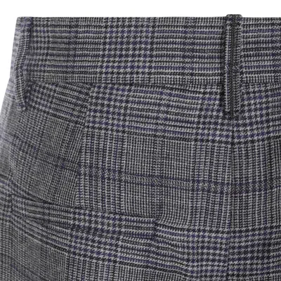 Brunello Cucinelli Front Pleated Wide Leg Trousers With Belt Loops
