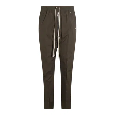 Rick Owens Trousers Featuring Elastic Waistband And Pockets