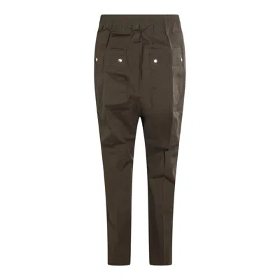 Rick Owens Trousers Featuring Elastic Waistband And Pockets