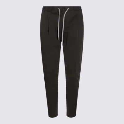 Pt Torino Elastic Waist Trousers With Pockets In Black