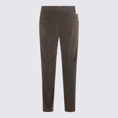 Pt Torino Trousers Back Side Pockets Loops In Brown