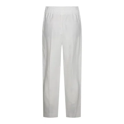 Brunello Cucinelli Trousers Light And Natural In White