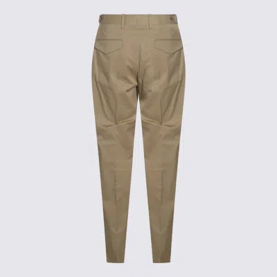 Lardini Relaxed Fit Trousers With Pockets And Loops In Brown