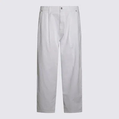 Moschino Relaxed Fit Trousers Tailored Accents In White