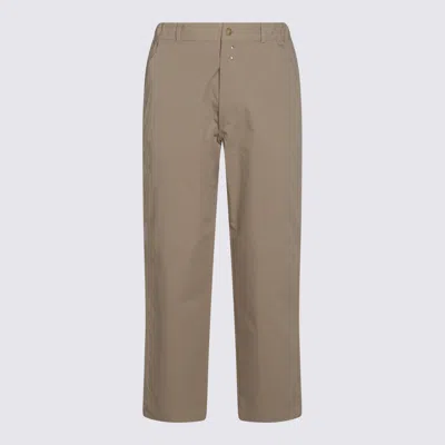 Moschino Relaxed Fit Trousers With Pockets And Loops In Brown
