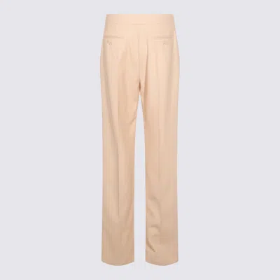 Valentino Tailored Trousers With Belt Loops And Cuffed Hem