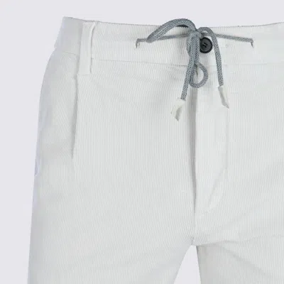 Eleventy Trousers Featuring Elastic Waistband And Pockets In Gray