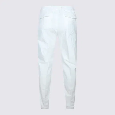 Eleventy Trousers Featuring Elastic Waistband And Pockets In White
