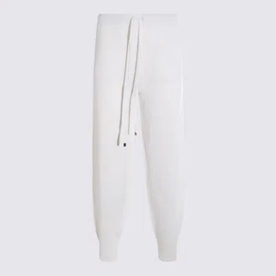 Antonelli Drawstring Straight Trousers In White