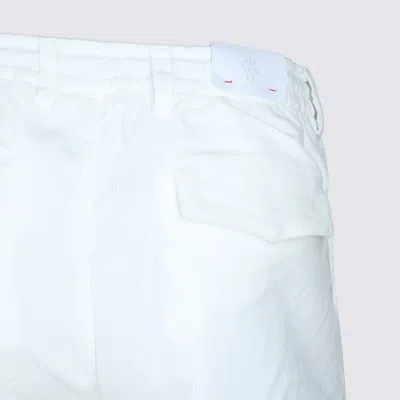 Eleventy Trousers Featuring Elastic Waistband And Pockets In White