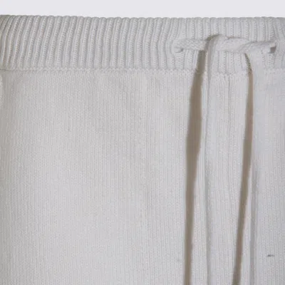 Antonelli Drawstring Straight Trousers In White