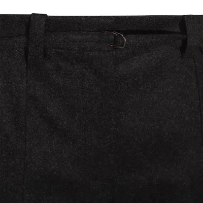 Brunello Cucinelli Straight Leg Trousers With Back Pockets And Belt Loops In Black