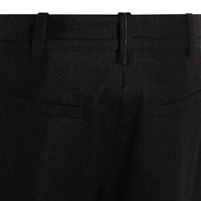 Brunello Cucinelli Straight Leg Trousers With Back Pockets And Belt Loops In Black