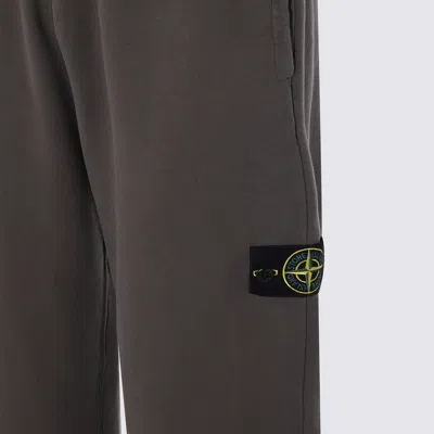 Stone Island Comfortable Trousers With Elastic Waistband And Side Pockets In Black