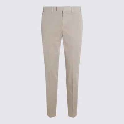 Pt Torino Trousers With Belt Loops And Pockets In Neutral