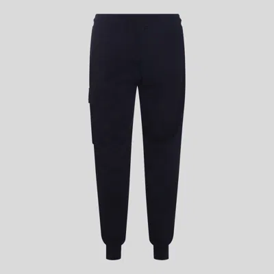 C.p. Company Utility Trousers With Elastic Waistband And Cargo Pocket In Black