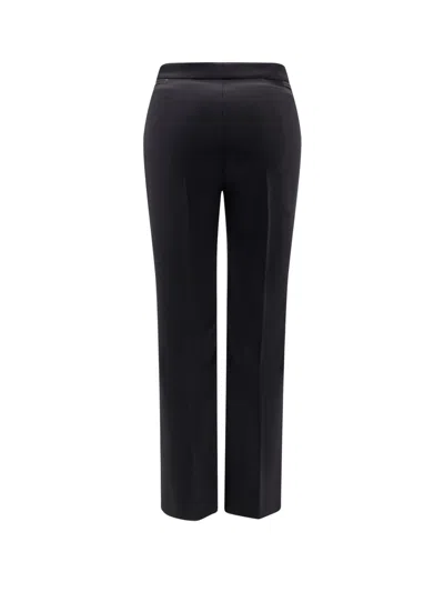 Elisabetta Franchi Logoed Button Flared Leg Trousers In Black