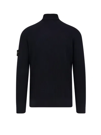 Stone Island Ghost Virgin Wool Funnel-neck Sweater