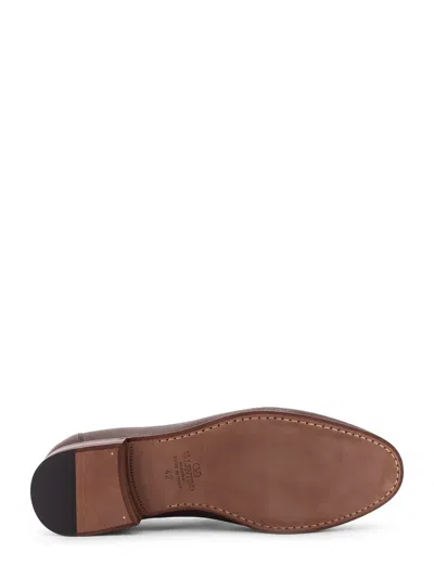 Valentino Garavani Vlogo Signature Leather Loafer In Brown