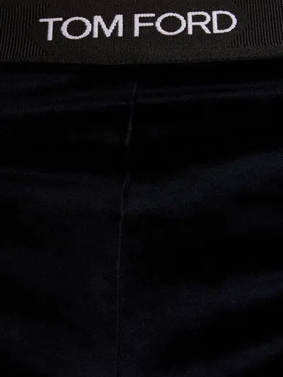 Tom Ford Black Lustrous Jersey Signature Leggings