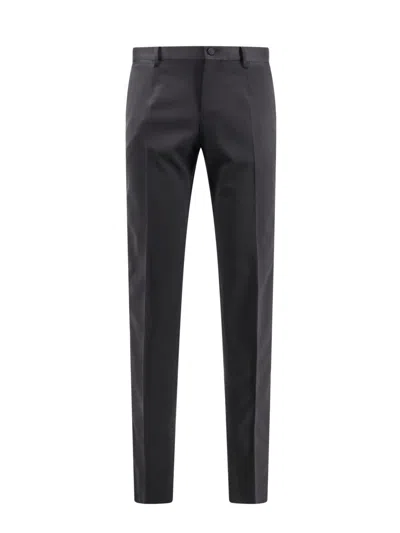 Dolce & Gabbana Virgin Wool And Silk Tuxedo Trouser In Black