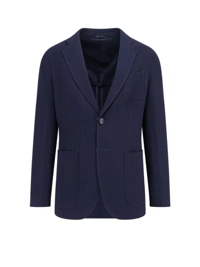 Giorgio Armani Virgin Wool And Viscose Blazer In Animal Print