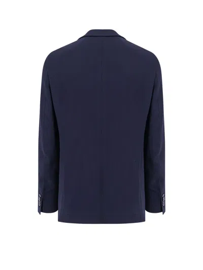 Giorgio Armani Virgin Wool And Viscose Blazer In Animal Print