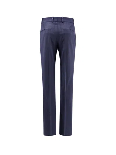 Off-white Off White Men Virgin Wool Slim Trouser In Blue