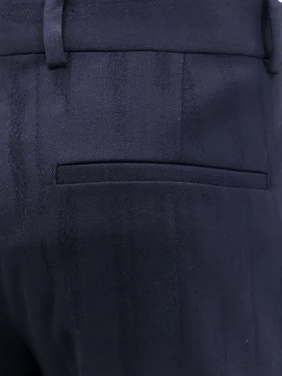 Off-white Off White Men Virgin Wool Slim Trouser In Blue