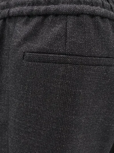 Valentino Men Virgin Wool Trouser With Fold At The Bottom In Gray