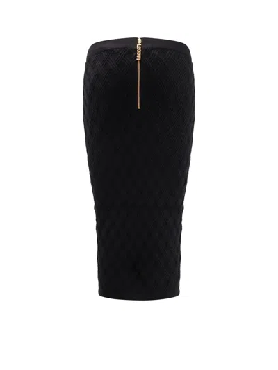 Elisabetta Franchi Chain-embellished Geometric Midi Skirt