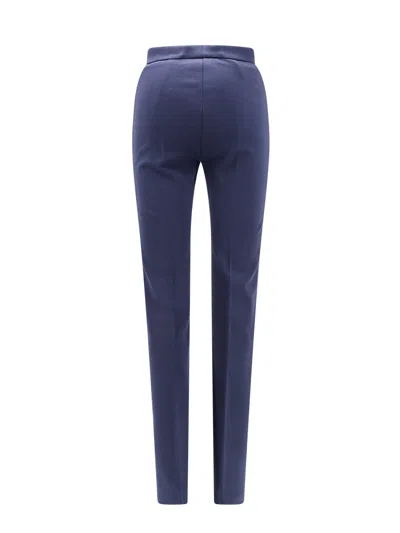 Pinko Flared Trousers With Frontal Pinces And Belt Loops In Blue