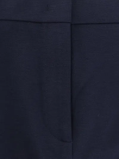Pinko Flared Trousers With Frontal Pinces And Belt Loops In Blue