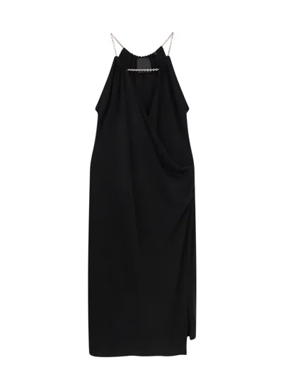 Givenchy Mini Cut-out Dress With Chain In Black