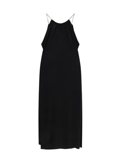 Givenchy Mini Cut-out Dress With Chain In Black