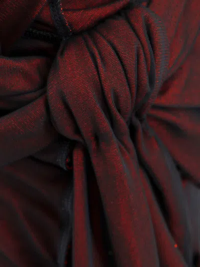 Maison Margiela Viscose Dress With Asymmetric Sleeves