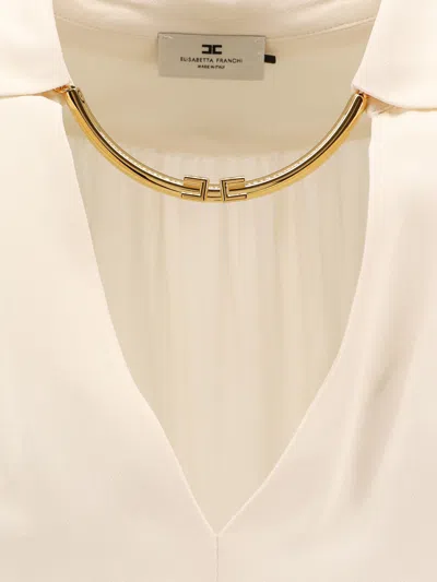 Elisabetta Franchi Viscose Shirt In White