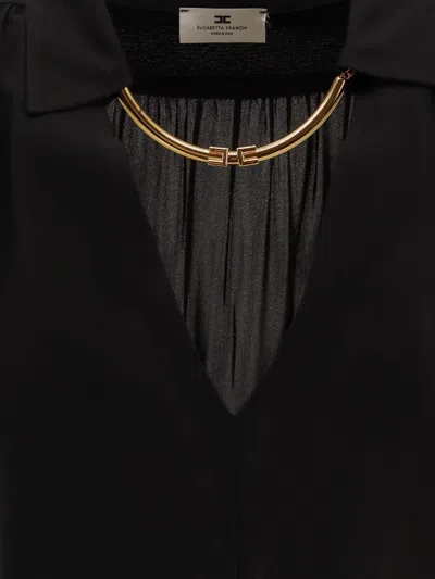Elisabetta Franchi Black Viscose Shirt