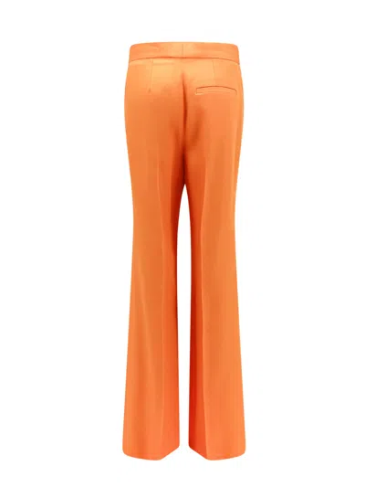 Stella Mccartney Mid-rise Flared Trousers In Orange
