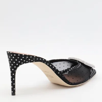 Malone Souliers Tulle Polka Dot Mona Mules 70 In Black