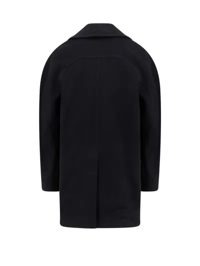 Alexander Mcqueen Wool And Cashmere Coat In Black