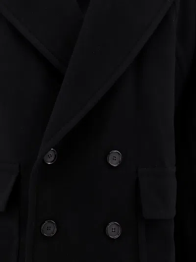 Alexander Mcqueen Wool And Cashmere Coat In Black