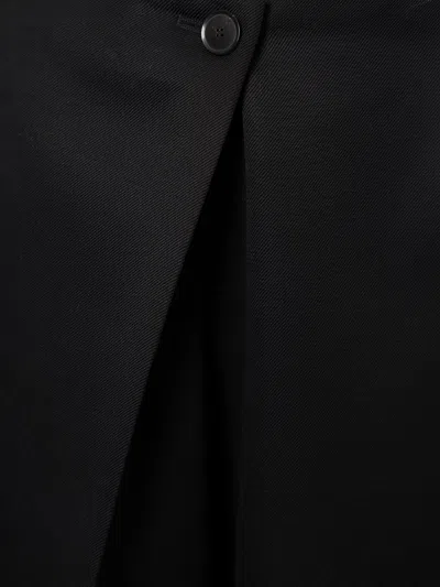 Givenchy Wool And Mohair Long Skirt In Black