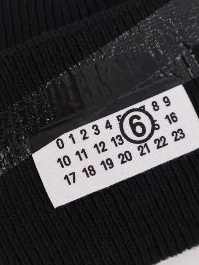 Mm6 Maison Margiela Wool Blend Beanie Hat