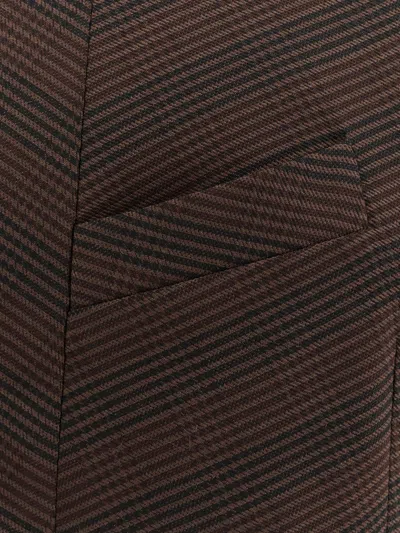 Mm6 Maison Margiela Short Dress In Mixed Wool In Brown